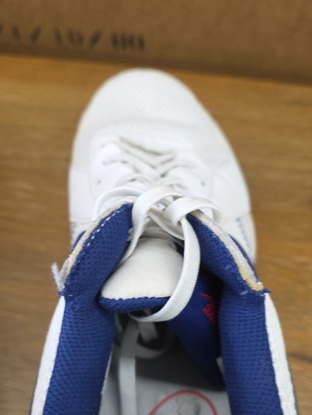 Nike Men's White & Blue Air Max Lifestyle Sneakers - Picture 11 of 11